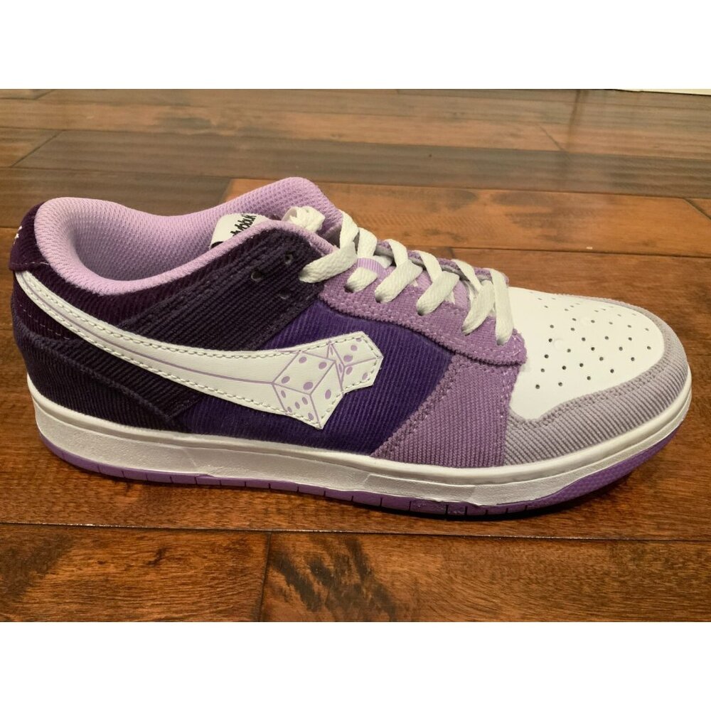 Dybbuk Donny Purple & White Lucky 7 Purple Rain Lace-Up Sneakers, Size 7 | 40